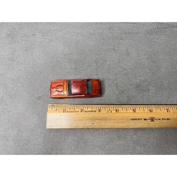 VTG Hot Wheels Redline Custom Cougar Orange Diecast Car 1/64 1967 Toy - Picture 12 of 13